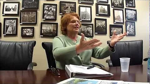 Heitkamp talks health care with The Forum's editor...