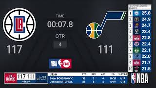 Clippers @ Jazz | NBA Playoffs on TNT Live Scoreboard