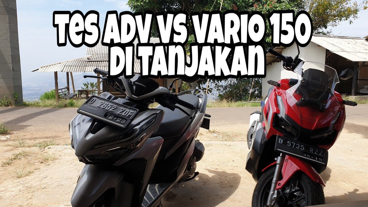 Tes adv 150 vs vario 150 ditanjakan gantole cililin - YouTube
