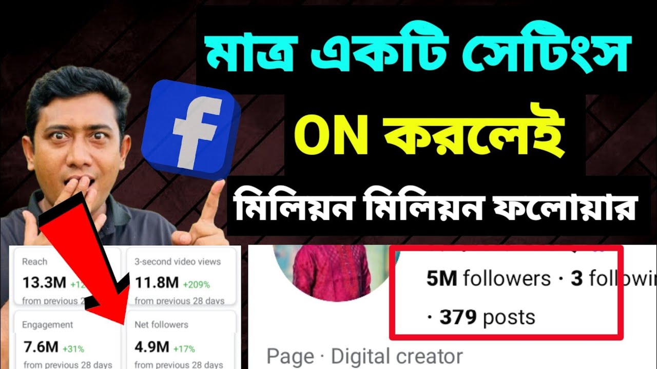 ফেসবুকে মাত্র একটি সেটিংস ON করলেই ফলোয়ার বাড়বে | সত্য টা যানুন 