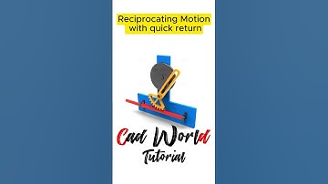 Reciprocating Motion - Quick Return #3ddesign  #solidworks #prototype #mechanical #learning