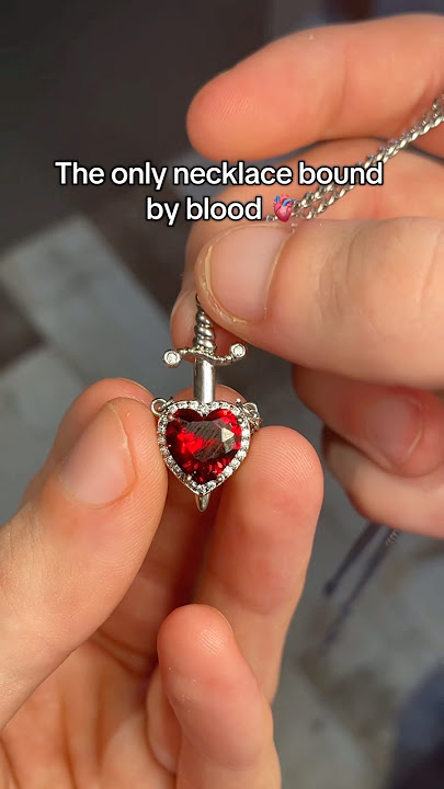 Heart and sword necklace for couples ❤️‍🔥🗡 #jewelry #giftideas #giftsforher #giftsforhim