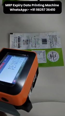 Mrp Expiry Date Printing Machine - YouTube