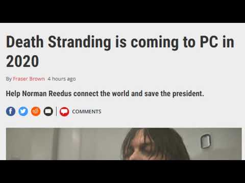 BREAKING Death Stranding Coming to PC  Release Date Summer 2020