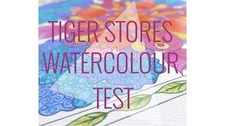 Trying out Tiger watercolour supplies - colouring a page by Ma'at Silk! screenshot 2