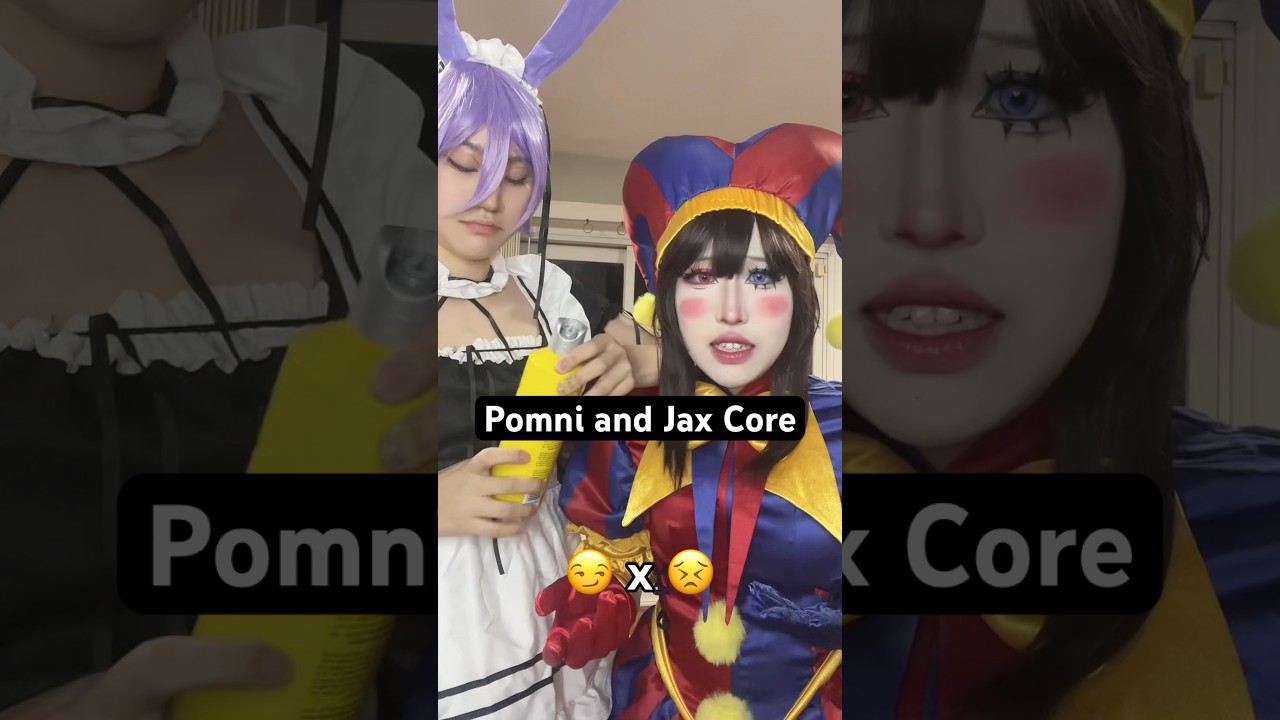 Our expressions are so different💀#theamazingdigitalcircus #cosplay #tadc #digitalcircus #pomni#jax