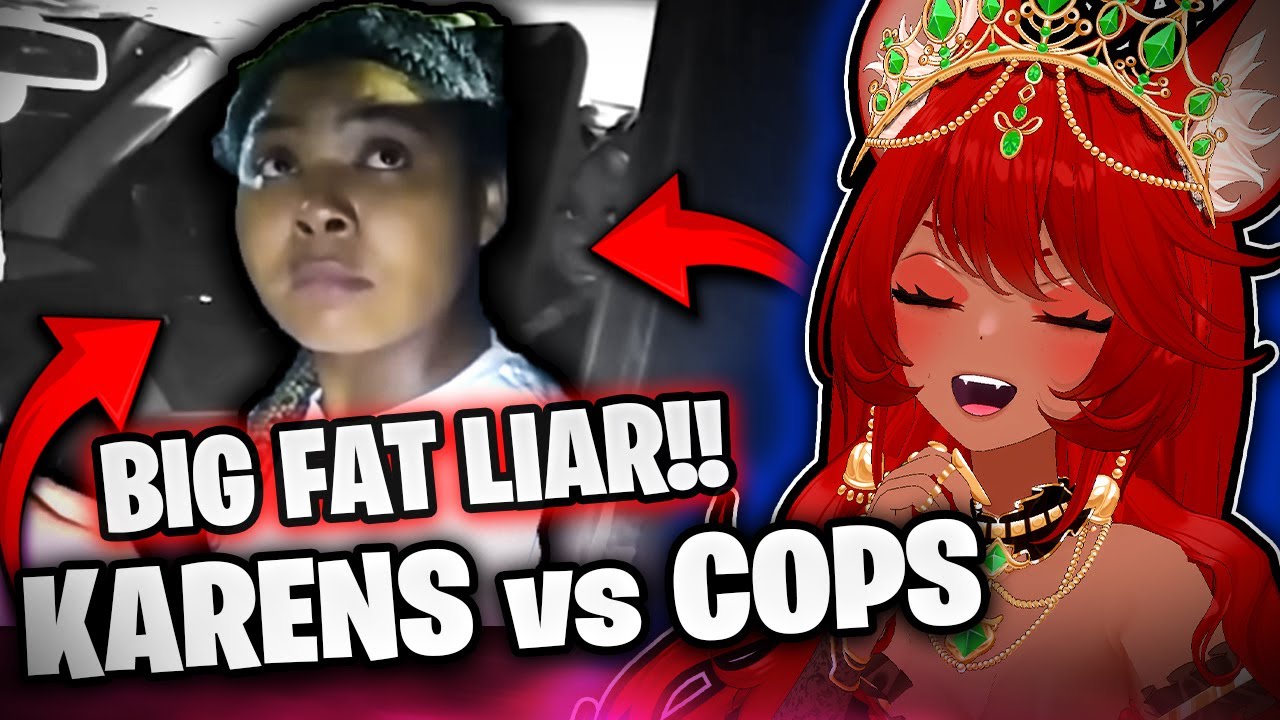 OOO SHE LYING!! | Karen's VS Cops Reaction