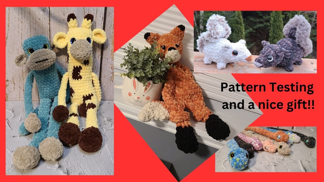 New Pattern/A Few Pattern Tests/Baby Snakes/Market Prep/Fox Lovey ...
