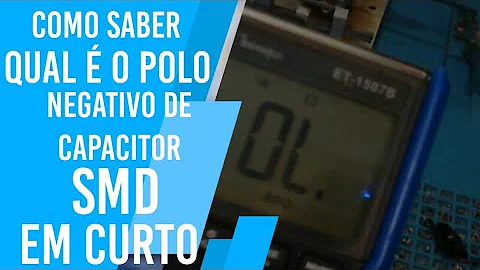 Como saber qual o lado positivo de um capacitor?