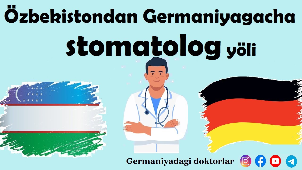 Germaniyada stomatolog bo´lib ishlashga kelish, ZFA, Ausbildung, imtihonlar, oylik, mutahasislik