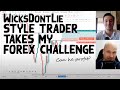 WicksDontLie Style Trader Takes My Forex Trading Challenge