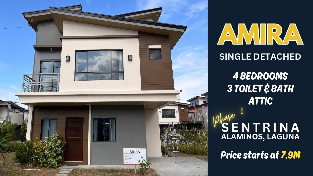 Sentrina AMIRA MODEL | SINGLE DETACHED | SENTRINA ALAMINOS LAGUNA | 4 BR 3 TB ...