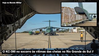 O KC-390 no socorro às vítimas das cheias no Rio Grande do Sul