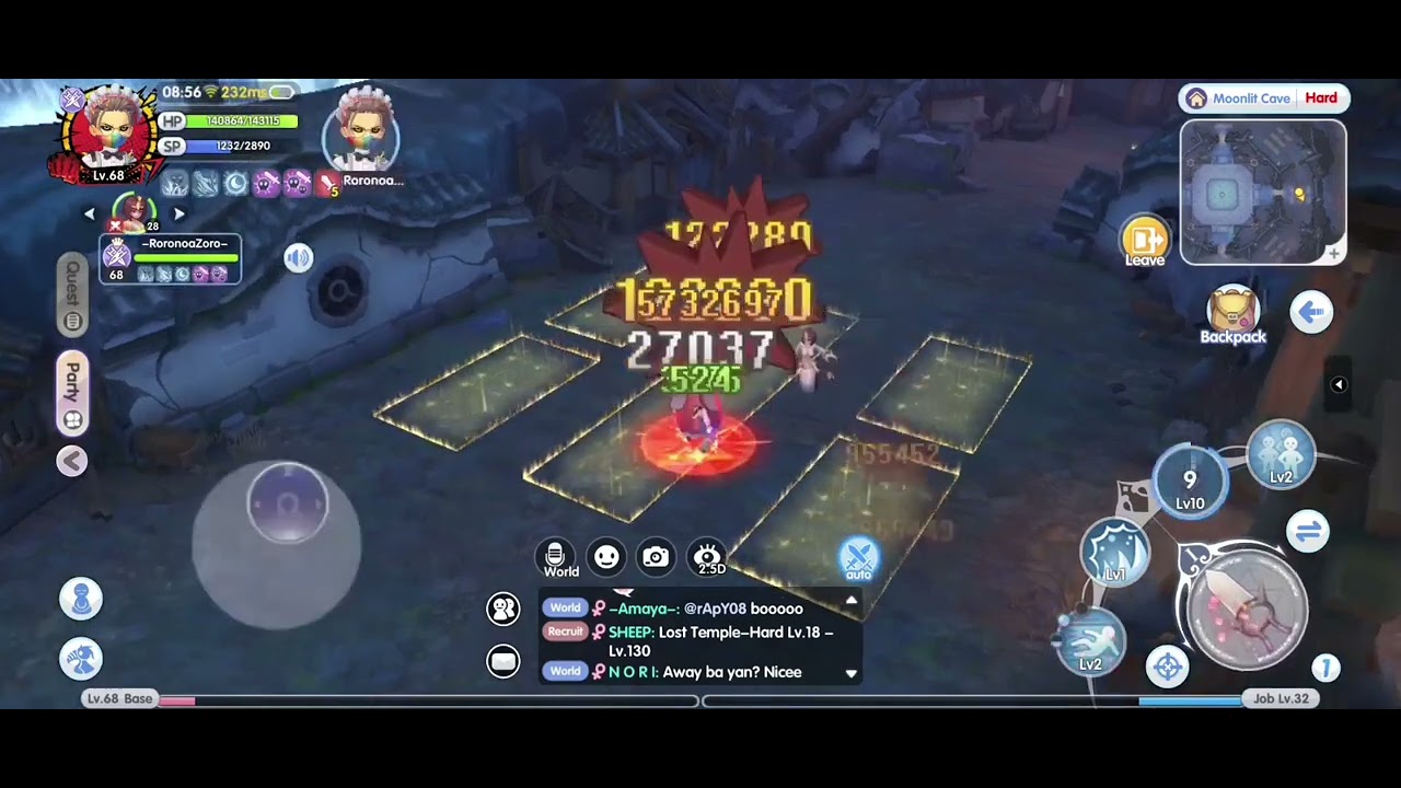 Moonlight Cave Hard Mode Solo Lvl 68 Sinx Rox. Rainbow Paradise Server ...