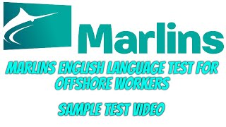 MARLINS TEST FOR OFFSHORE | SAMPLE VIDEO | SEAFARERS DIARY