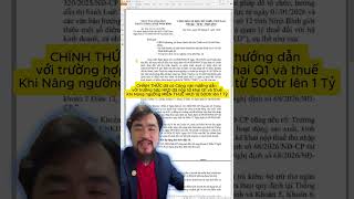 Details HỘ KINH DOANH DOANH THU DƯỚI 1 TỶ XỬ LÝ THUẾ Q1 THẾ NÀO Theo công văn 524/TCS12-NVDTPC News