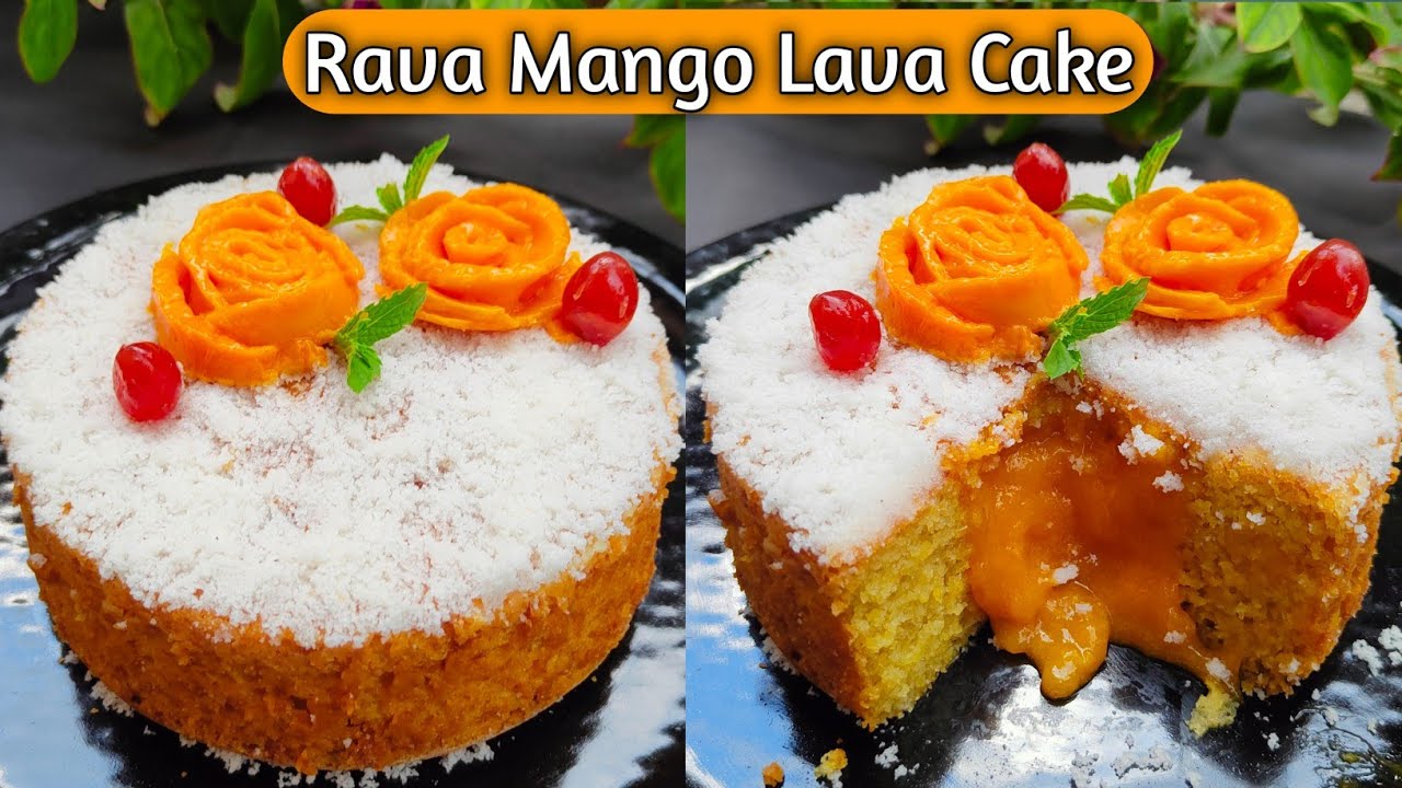 रवा मँगो केक | Rava Mango Cake