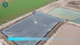 BPM Geomembrane Production Packaging and Water Pond Application Case