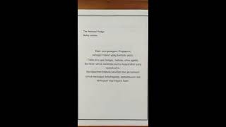 Singapore National Pledge In Malay Mandarin And English Version Youtube