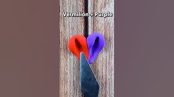 How to Make Amaranth Deep Purple Colour #colormixing #satisfying #asmr #clay #oddlysatisfying