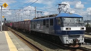 臨8052ﾚ EF210-102号機牽引貨物列車(上り)相見駅通過