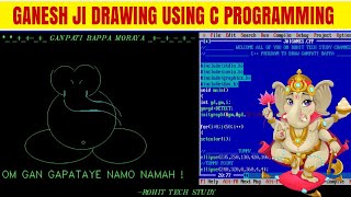 GANESHA DRAWING USING C PROGRAMMING | Ganesh chaturthi program in c | c programming language | RTS screenshot 4