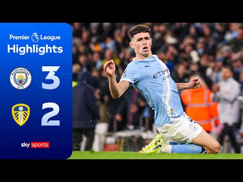 Foden brace inspires CHAOTIC City win! | Man City 3-2 Leeds | Premier League Highlights