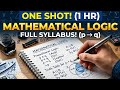 Mathematical Logic ONE SHOT: Master the Entire Chapter in 1 Hour!