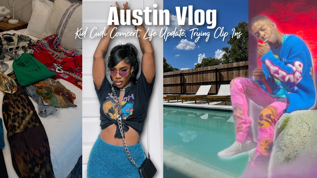 AUSTIN VLOG Kid Cudi Concert, Trying Clip Ins, Moth Apocalypse + Life