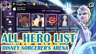 DISNEY SORCERER'S ARENA 179 HERO LIST,  WHICH YOUR FAVORITE!! - MOBILE GAME (ANDROID/IOS) screenshot 3