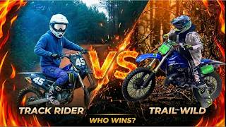 Skilled dirt bike track rider vs Wild trail rider | who's faster?