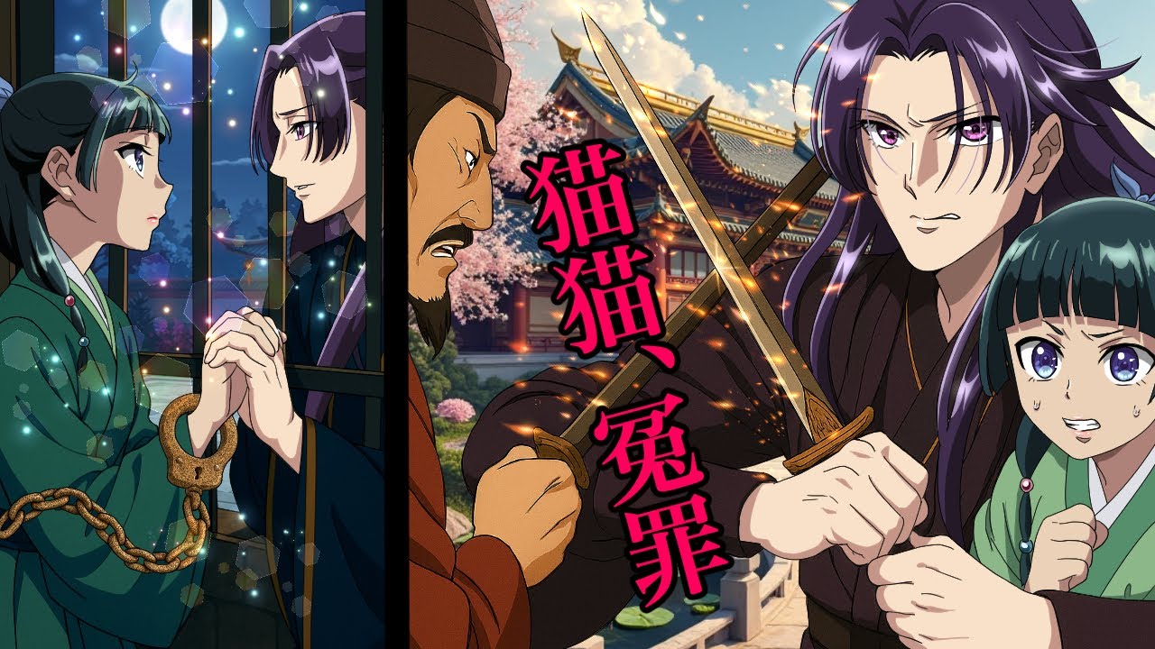 【薬屋のひとりごと】猫猫の冤罪！毒師狩りの為、牢屋に入れられた猫猫と、切ない密会。東宮、愛に殉ず！【アニメ】【じんまお】