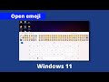 Windows 11 emoji : How to open emoji in windows 11