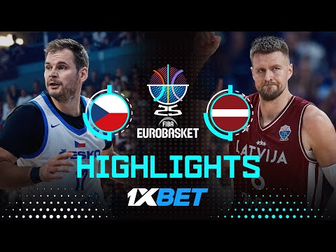 Czechia 🇨🇿 vs Latvia 🇱🇻 | 1XBET Highlights | FIBA EuroBasket 2025