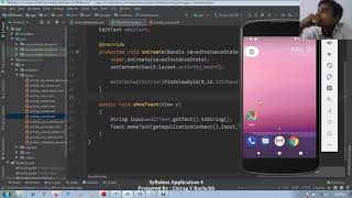 ANDROID PRACTICAL 83 | SYLLABUS APPLICATION 4 | DISPLAY TEXT | TEXTVIEW | DISPLAY TEXT IN TOAST screenshot 4