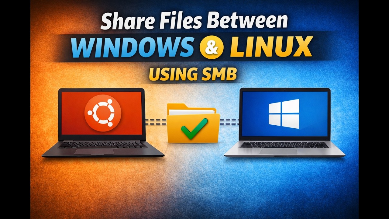 How to Share Files Between Windows and Linux - YouTube