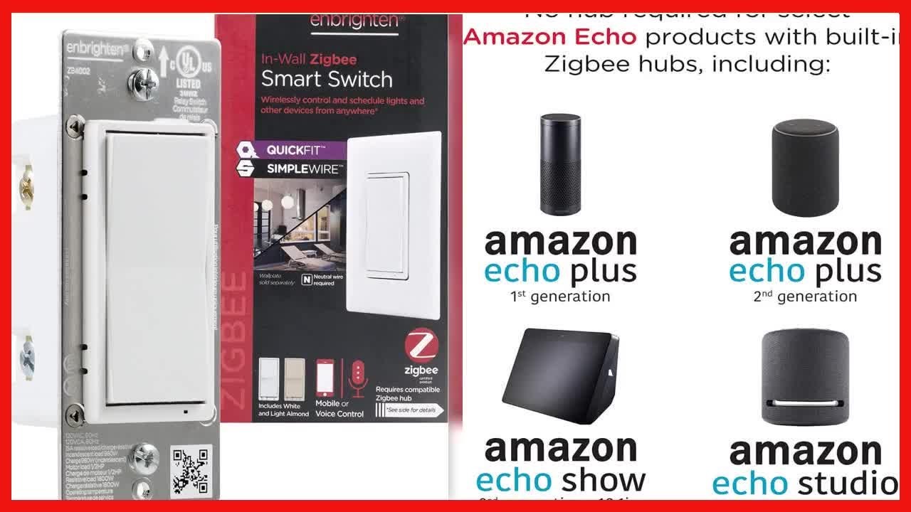 Enbrighten Zigbee Smart Light Switch with QuickFit and SimpleWire