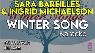 Sara Bareilles & Ingrid Michaelson - Winter Song - Karaoke Instrumental - Lower