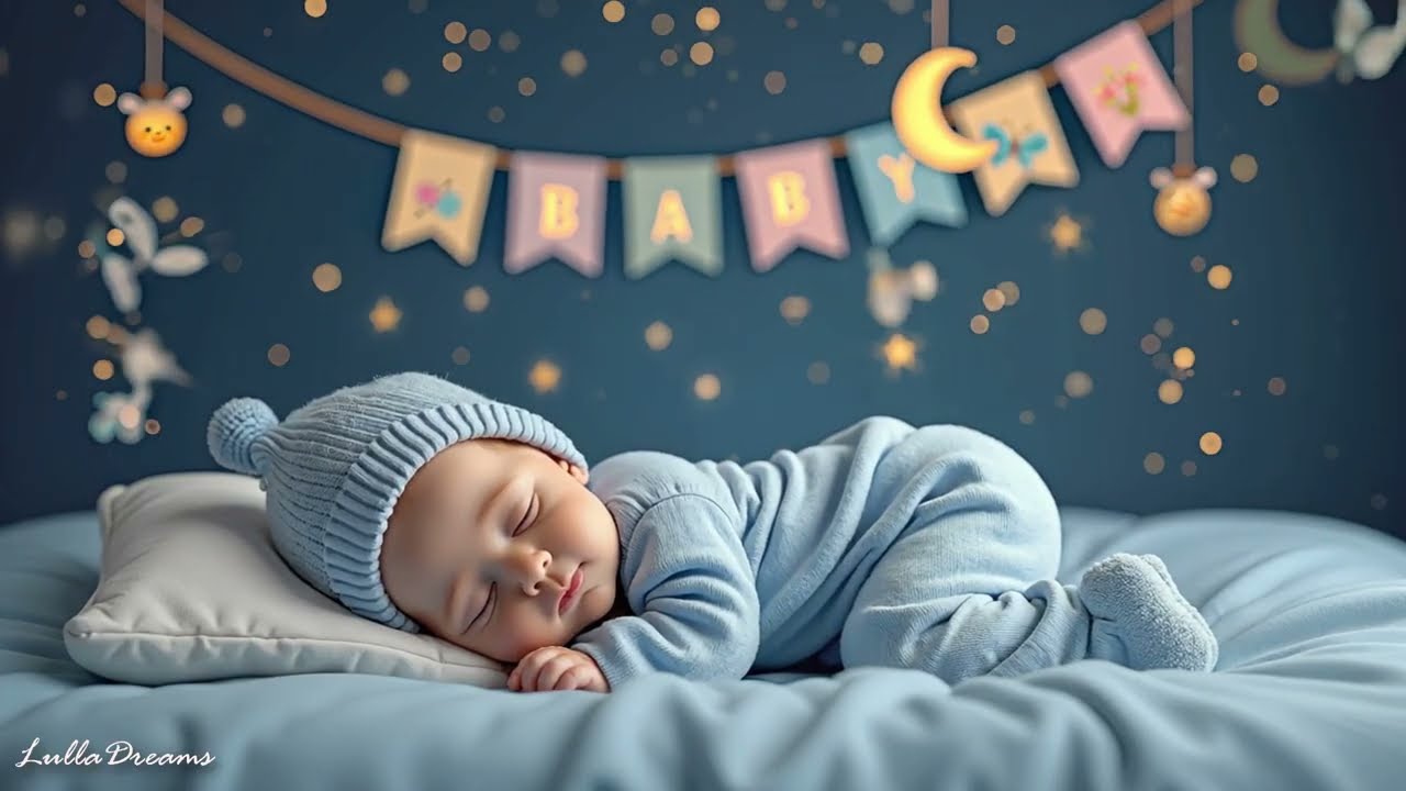 3 Hour Baby Sleep Music 💤 Gentle Lullaby with Dreamy Visuals | Soft Music Box & Ambient Piano
