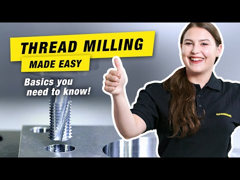 Thread milling made easy: Basics you need to know! - video from Gühring