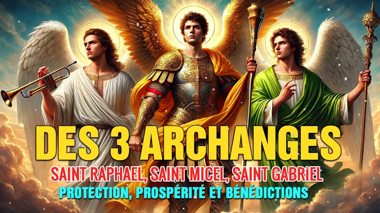 PRIÈRE des 3 ARCHANGES LES PLUS PUISSANTS 🙏🏻 SAINT MICHAEL, SAINT GABRIEL ET SAINT RAFAEL