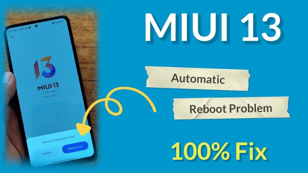 automatic reboot problem in Miui 13 | automatic restart | automatic ...