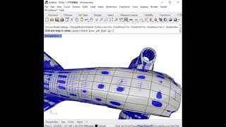 RhinoResurf: Convert the complex mesh model into a NURBS surface model and perform global editing