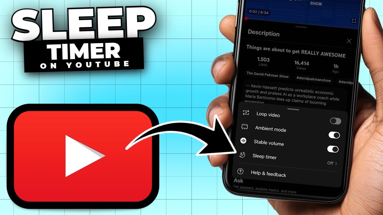 How To Set a SLEEP TIMER On YouTube - YouTube