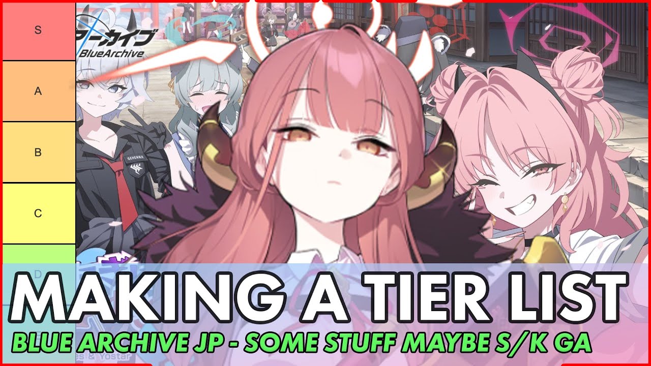 Blue Archive JP] Making another tier list for a video then