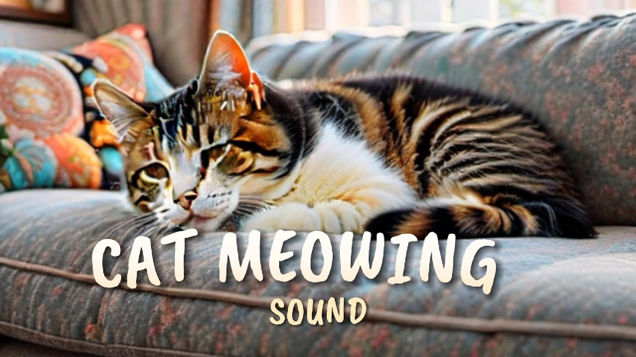 Image showcasing Cat Meowing Sound %99.9 Sleep Healing Relax #trending #subscribe #love ...