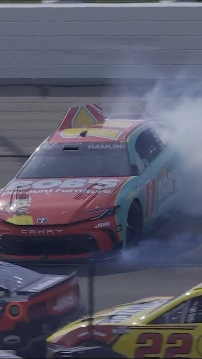 Denny Hamlin hangs in there 😮‍💨