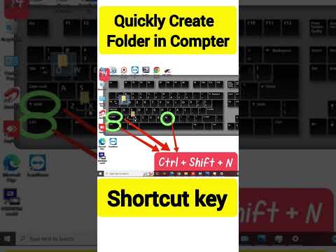 Folder Create shortcut key #shorts #youtubeshort #keyboardshortcuts #viralshort #keyboard #computer