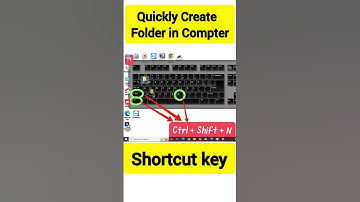 Folder Create shortcut key #shorts #youtubeshort #keyboardshortcuts #viralshort #keyboard #computer