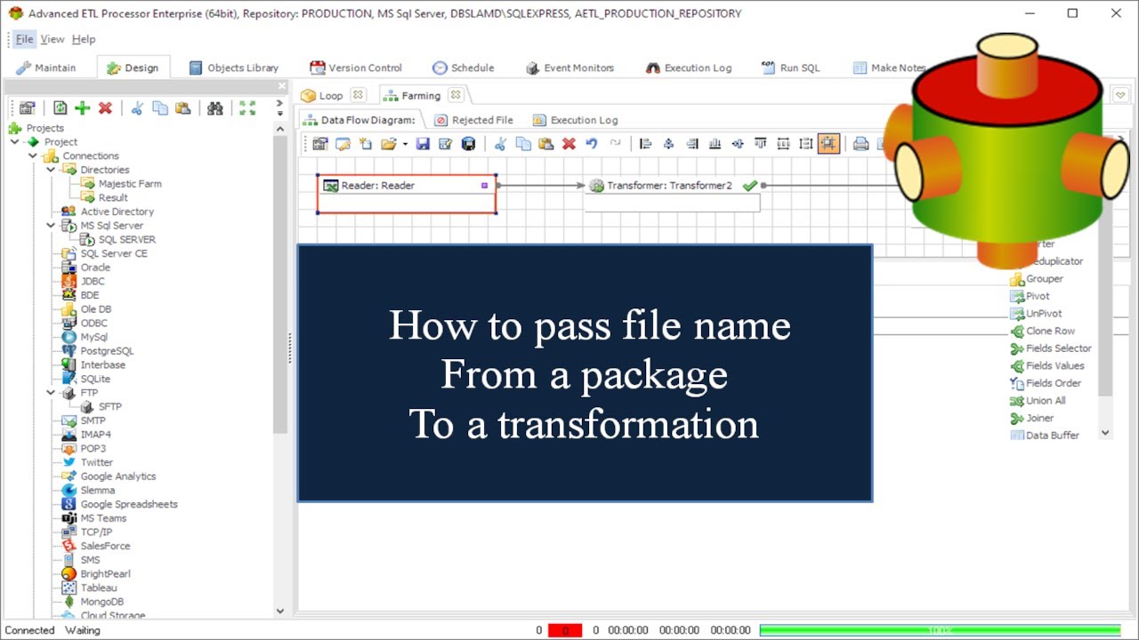 How to pass filename from Package to Transformer  | Advanced ETL Processor Tutorial 🎥